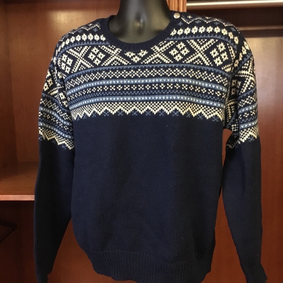 PRL Blue 100% Wool Crew Neck Sweater Sweater NWT